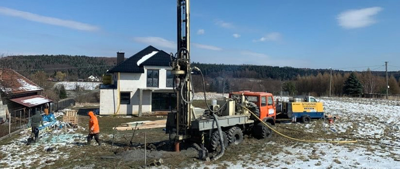wiercenie studni zima